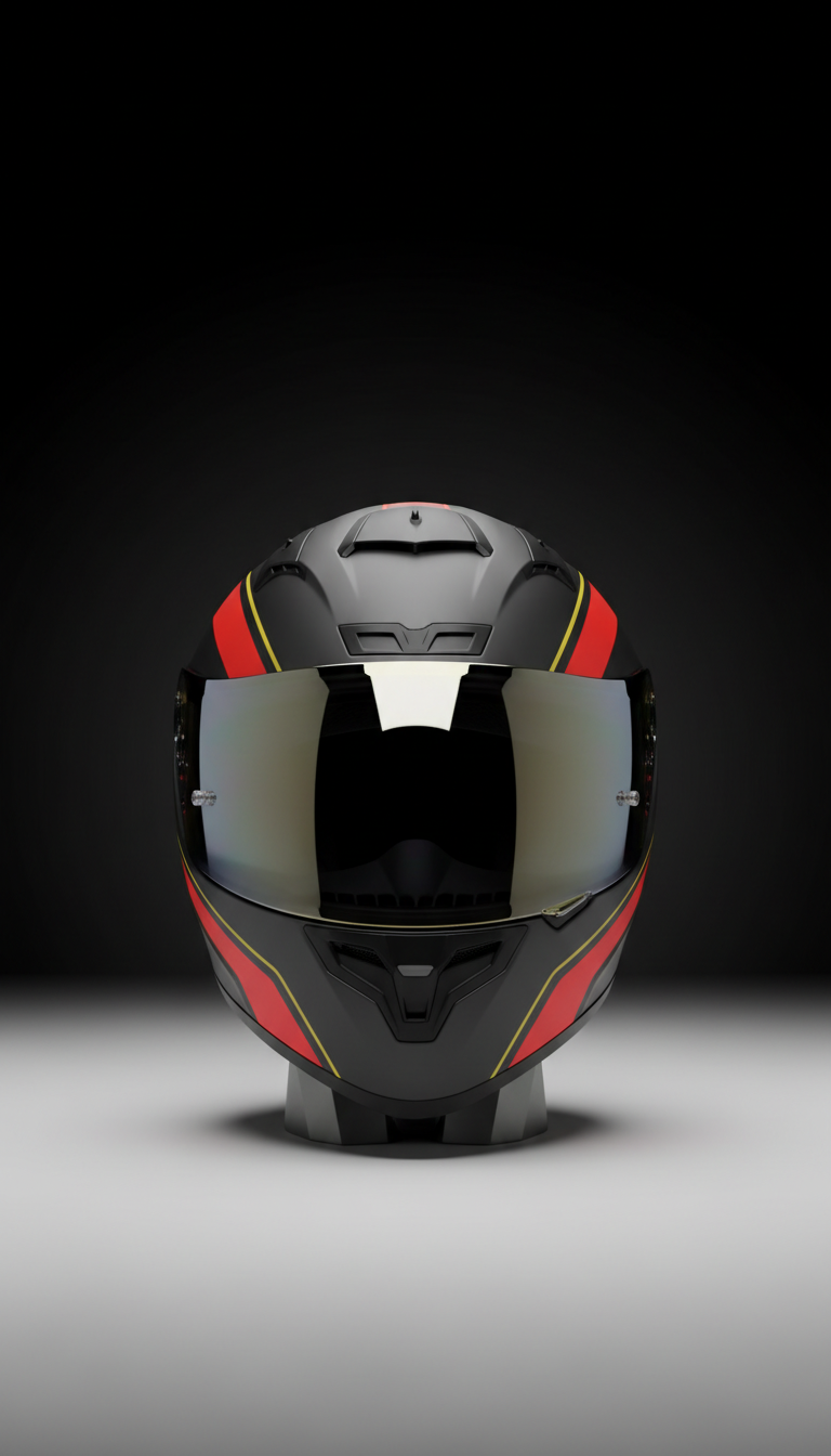 Aerodynamic High-Gloss Helmet