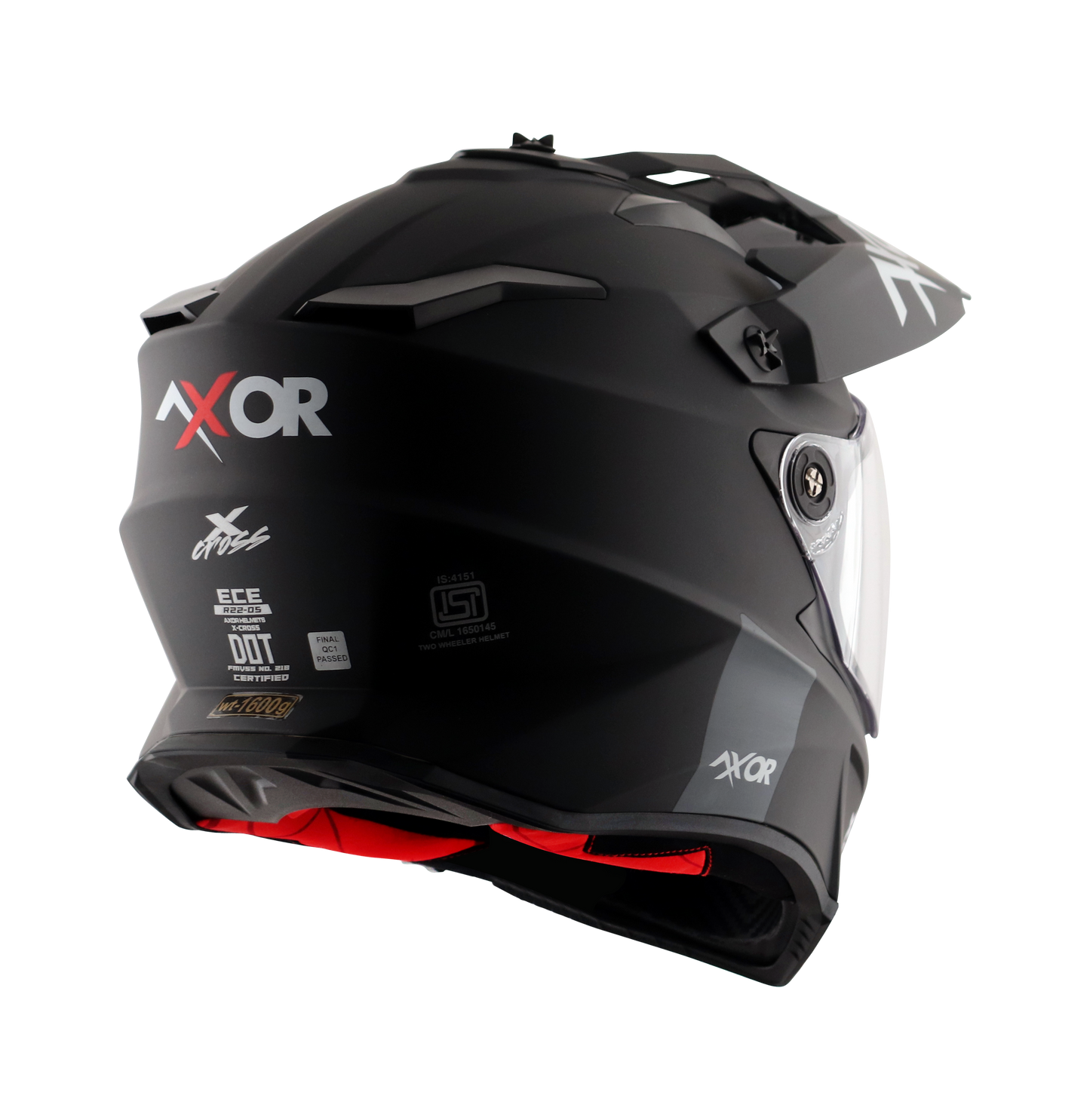 X-Cross DV Solid Black Red (Matt)
