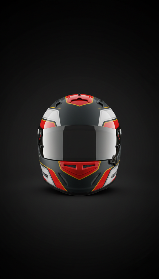 Polycarbonate Streamlined Racing Helmet
